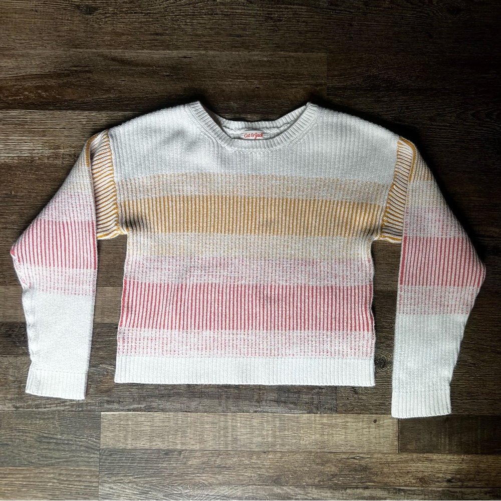 Cat & Jack Ombré Crewneck Knit Sweater